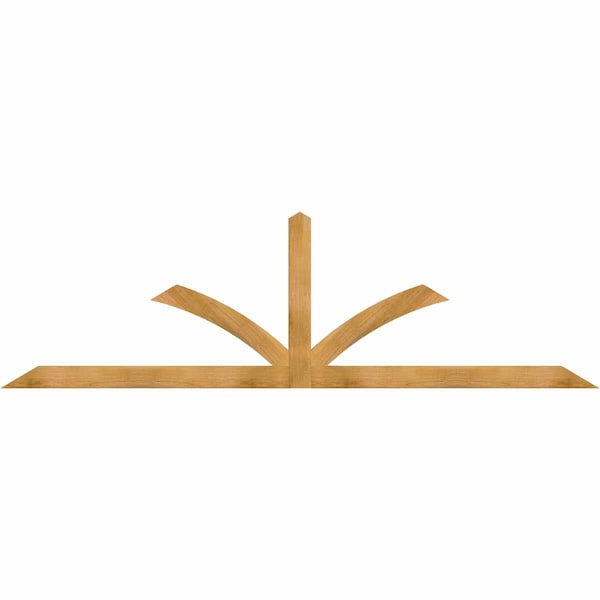 Ekena Millwork Richland Timber Gable Bracket, Western Red Cedar, 108"W x 31 1/2"H x 2"D x 4"F, 7/12 Pitch GBW108X31X0204RIC00RWR - main